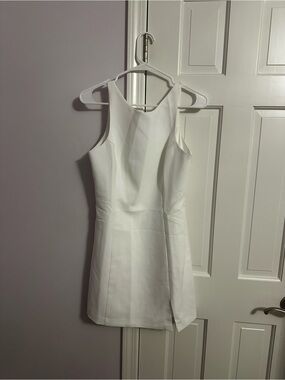Amanda Uprichard White Sleeveless Mini Dress